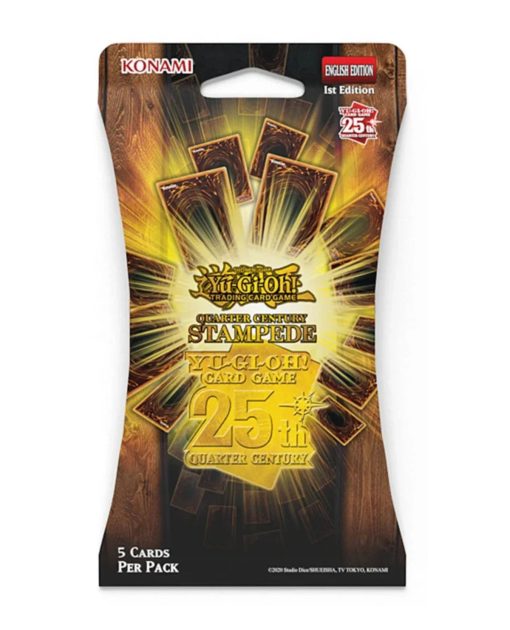 YU GI OH TRADING CARD GAME QUARTER CENTURY STAMPEDE BLISTER