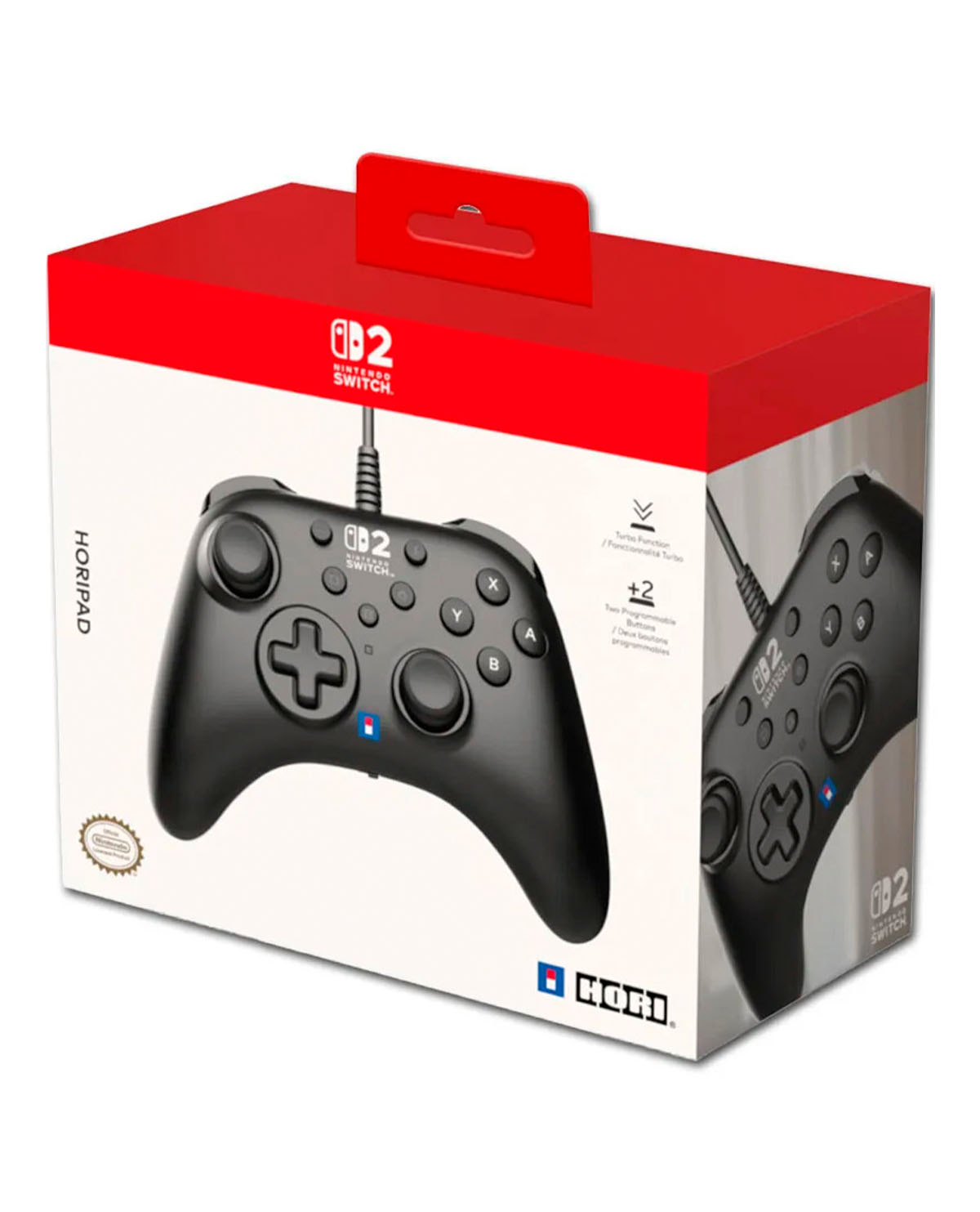 CONTROL NINTENDO SWITCH 2 ALAMBRICO HORI GAMEPAD NEGRO - Image 3