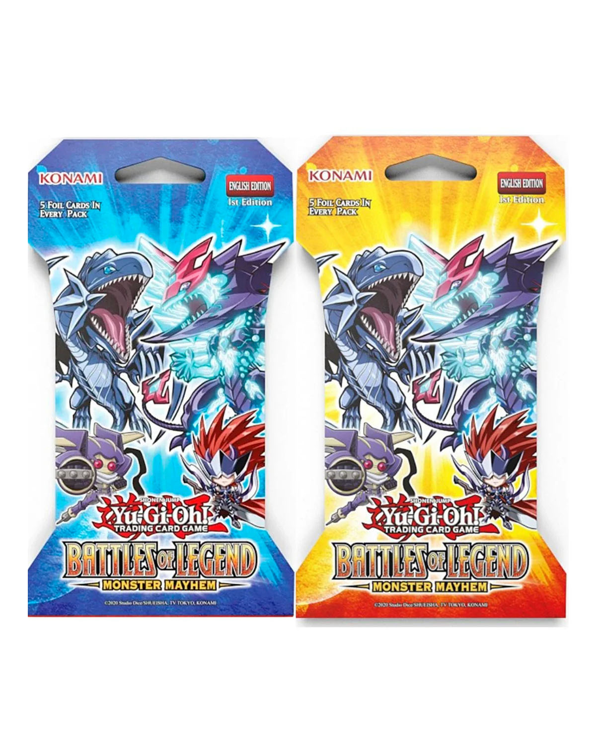 YU GI OH TRADING CARD GAME BATTLES OF LEGEND MONSTER MAYHEM SLEEVED BOOSTER