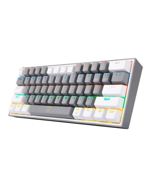 TECLADO REDRAGON K617 FIZZ RAINBOW GRIS Y BLANCO - Image 2