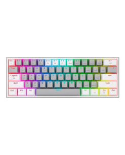 TECLADO MECANICO REDRAGON FIZZ PRO K616 RGB GRIS BLANCO