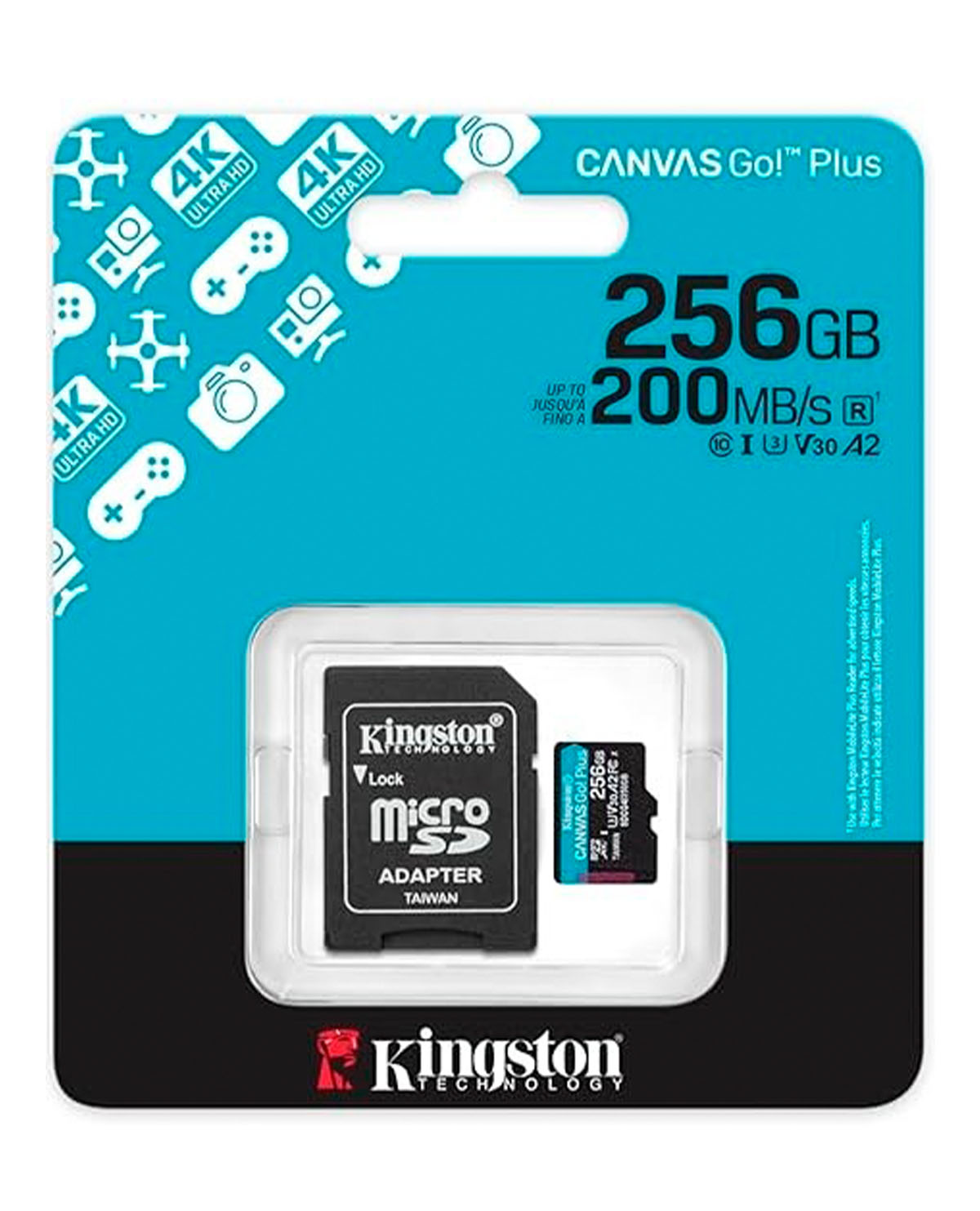 MEMORIA KINGSTON SD 256 GB CANVAS GO PLUS