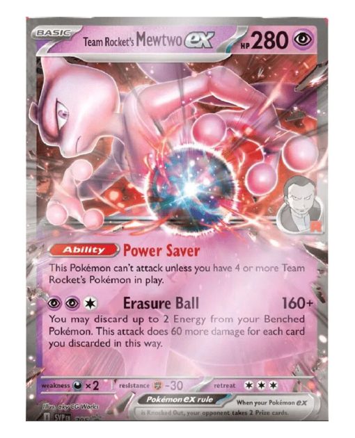 POKEMON TCG TEAM ROCKETS MEWTWO EX BOX - Image 2