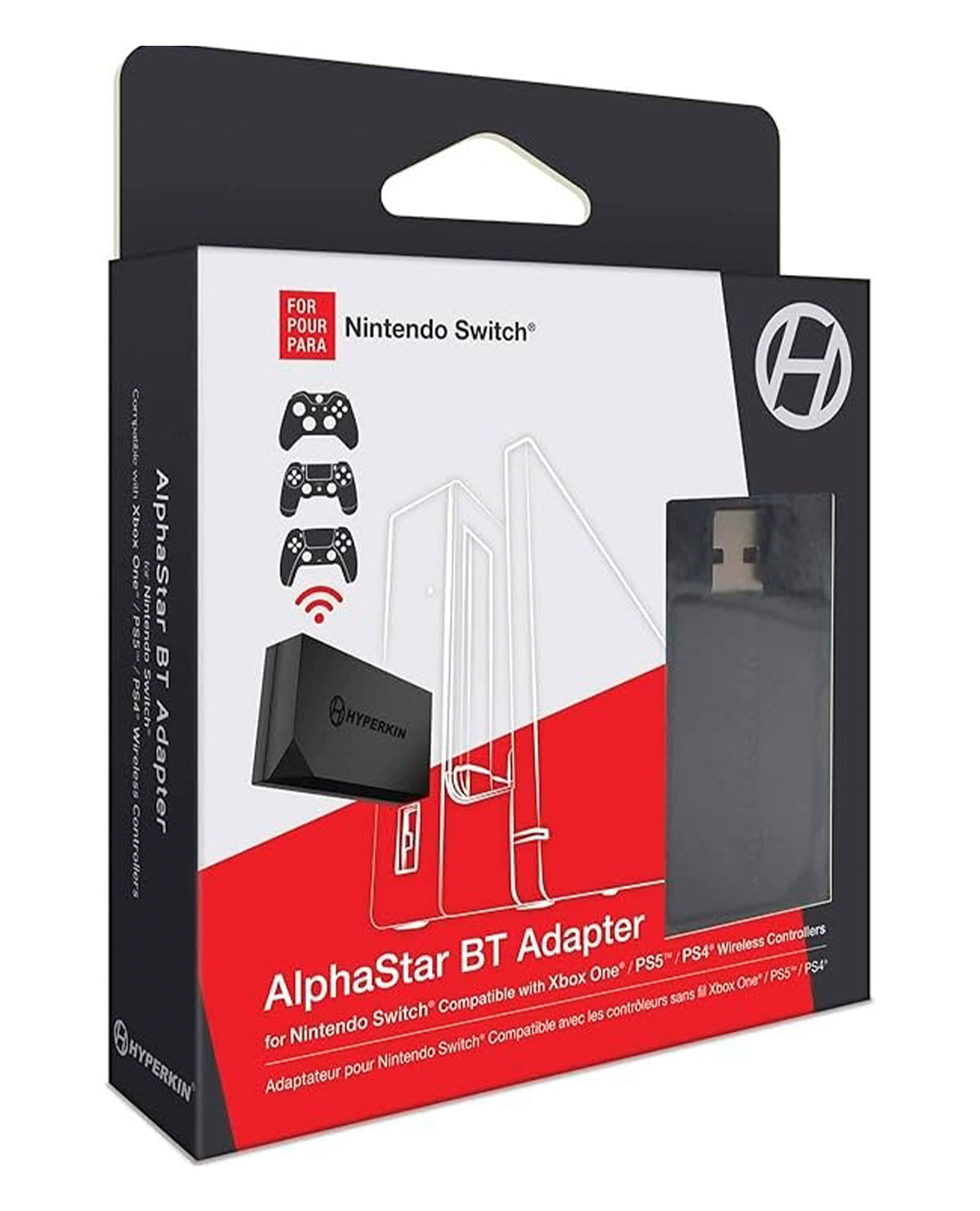 ADAPTADOR BLUETOOTH ALPHASTAR PARA NINTENDO SWITCH