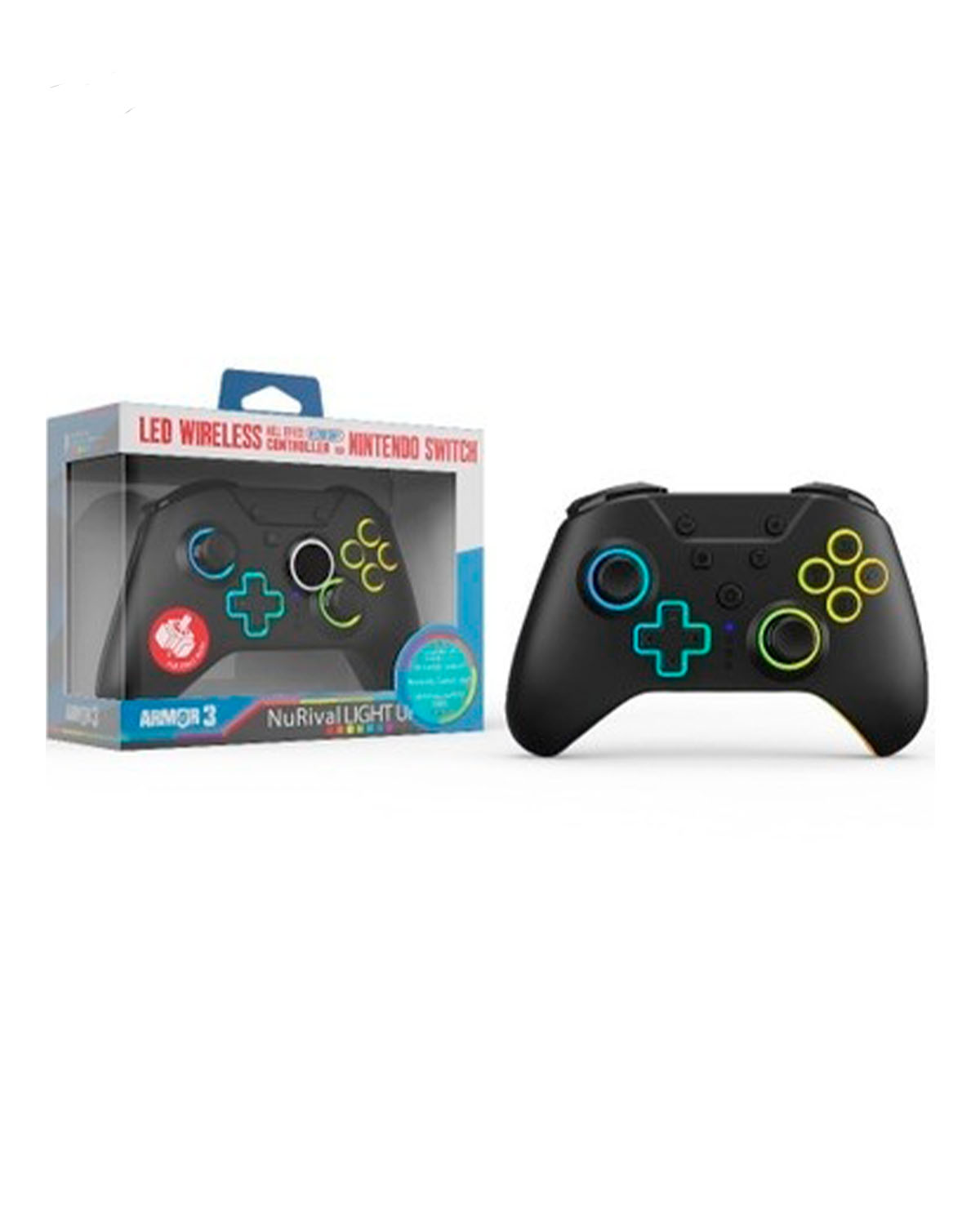 CONTROL INALAMBRICO NURIVAL NEGRO HALL EFFECT STCK GAME - Image 2