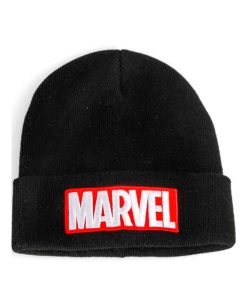 GORRO NEGRO MARVEL LOGO
