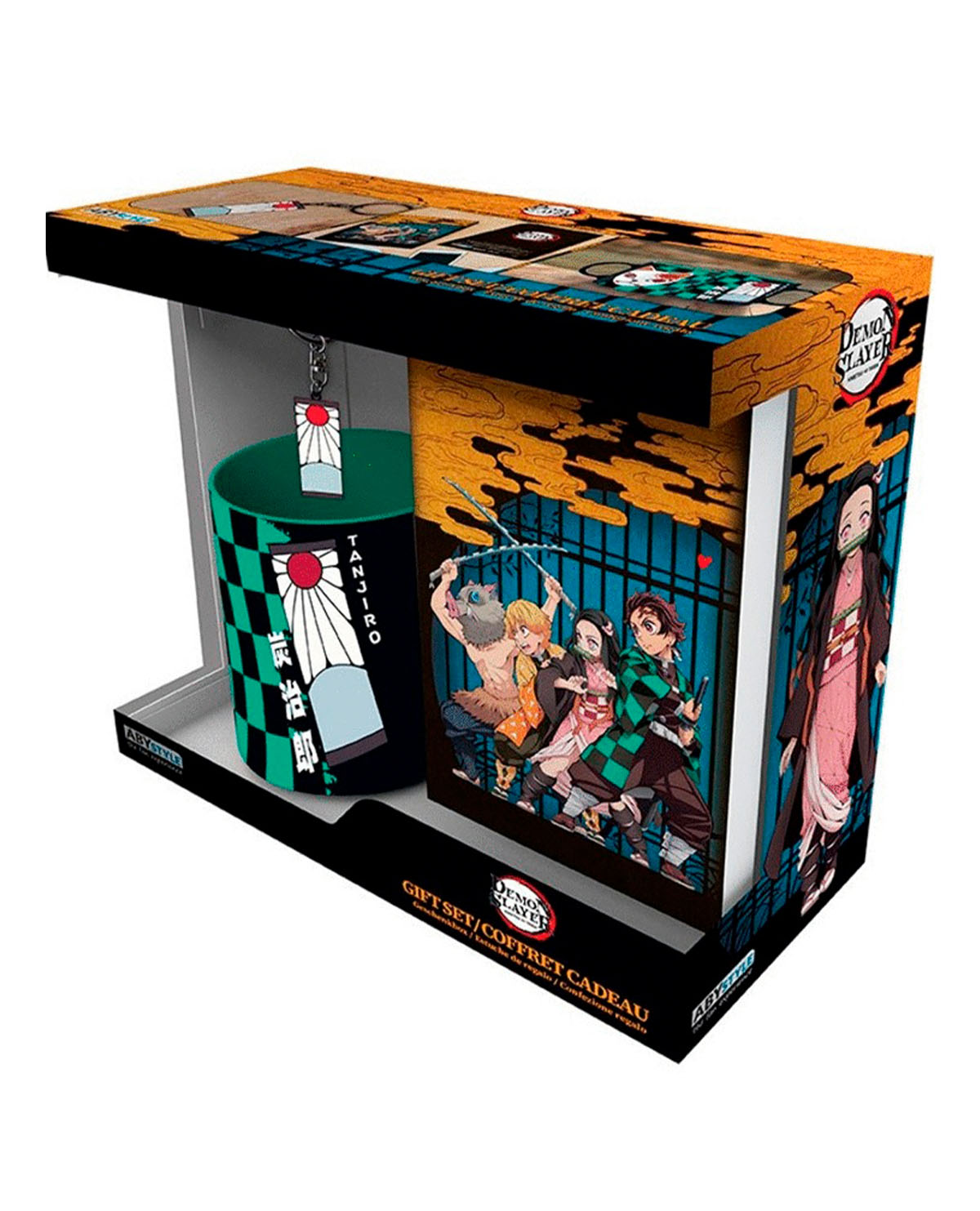 GIFT SET DEMON SLAYER ABY STYLE TAZA LIBRETA Y LLAVERO - Image 2