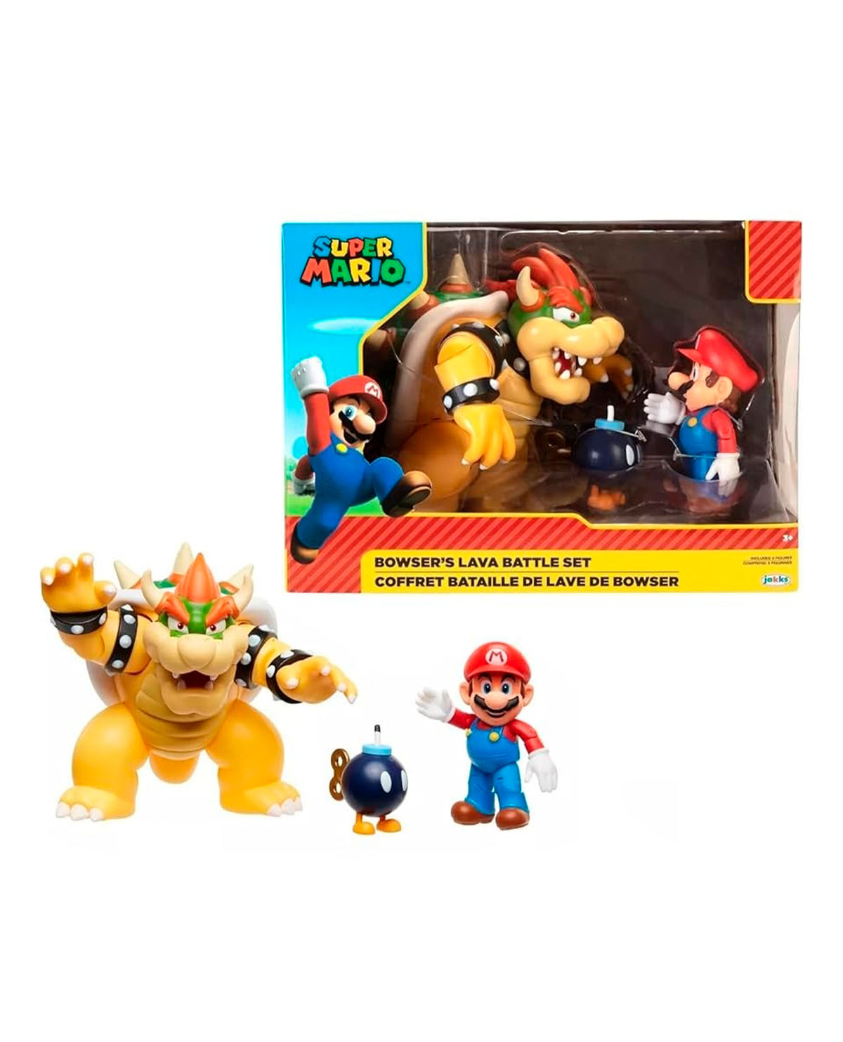 SET JAKKS MARIO BROS BATALLA DE LAVA BOWSER - Image 3