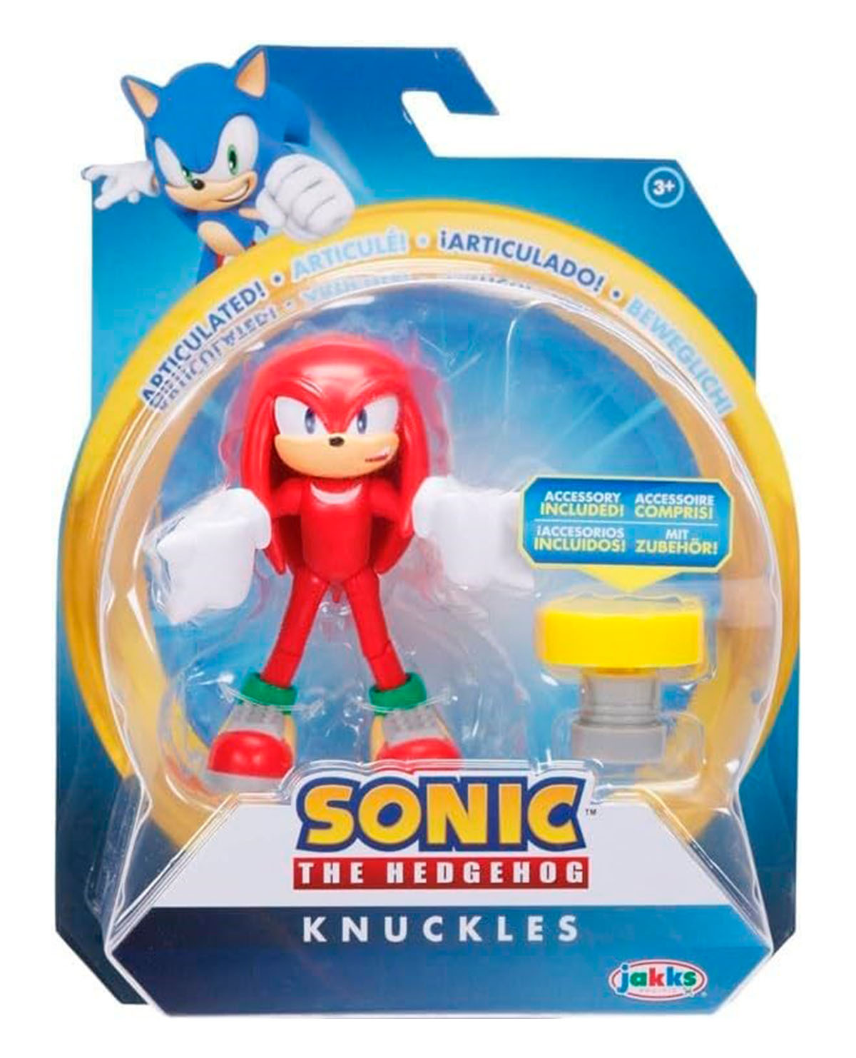 FIGURA DE ACCION JAKKS SONIC THE HEDGEHOG WAVE 14 KNUCKLES - Image 2