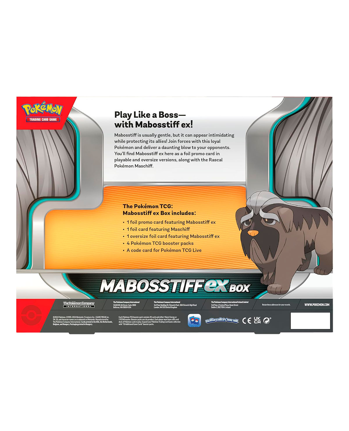 POKEMON TRADING CARD GAMES MABOSSTIFF EX BOX - Image 2