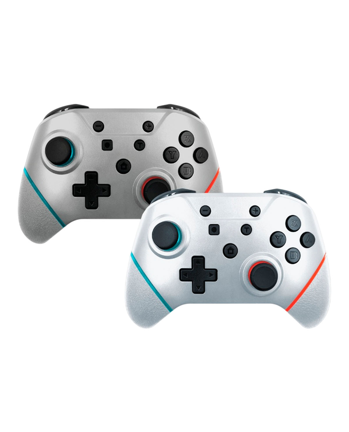 2 PACK NUCHAMP WIRELESS NINTENDO SWITCH HYPERKIN WHITE WIZARD AND SILVER