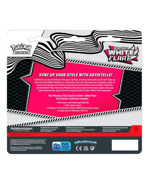 POKEMON TRADING CARD GAME S AND V WHITE FLARE TECH STICKER COLLECTION - Image 2