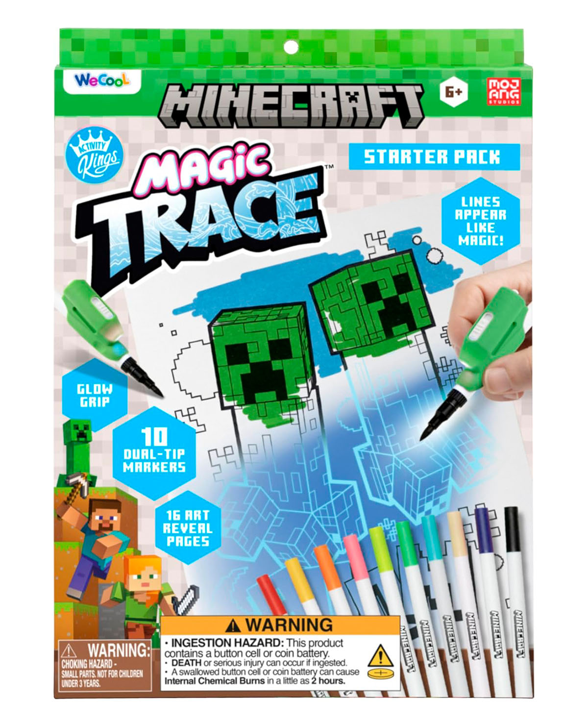 KIT DE LAPICES MINECRAFT CON TINTA INVISIBLE PALADONE