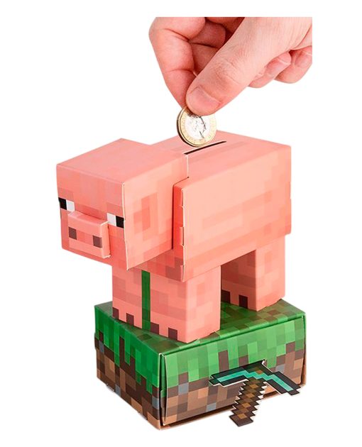 ALCANCIA MINECRAFT ARMABLE CERDO PALADONE - Image 2