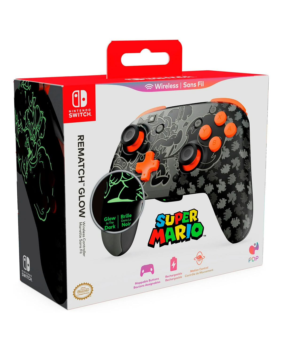 CONTROL INALAMBRICO PDP REMATCH BLACKOUT BOWSER - Image 4