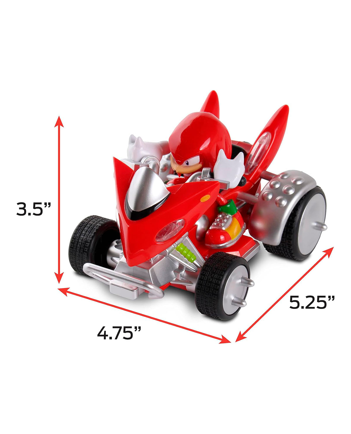 CARRO DE FRICCION MEDIANO JAKKS SONIC THE HEDGEHOG KNUCKLES THE ECHIDNA - Image 2