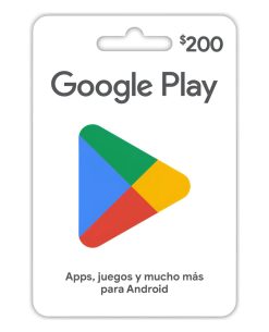 TARJETA GOOGLE PLAY 200
