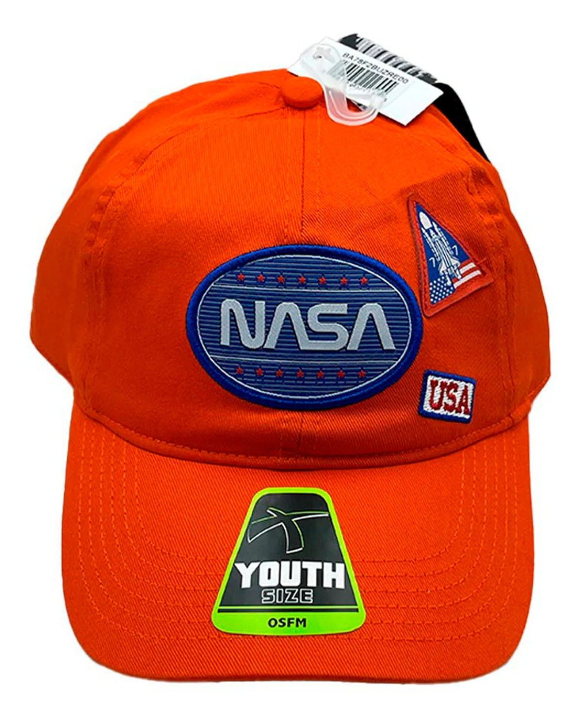 GORRA NARANJA LOGO NASA