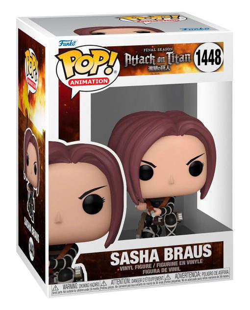 FIGURA POP ATTACK ON TITAN SASHA BRAUS METALICO EXCLUSIVO - Image 2