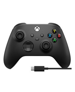 CONTROL XBOX INALAMBRICO NEGRO + CABLE TIPO C