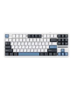 TECLADO MECANICO REDRAGON F87 BLANCO NEGRO AZUL